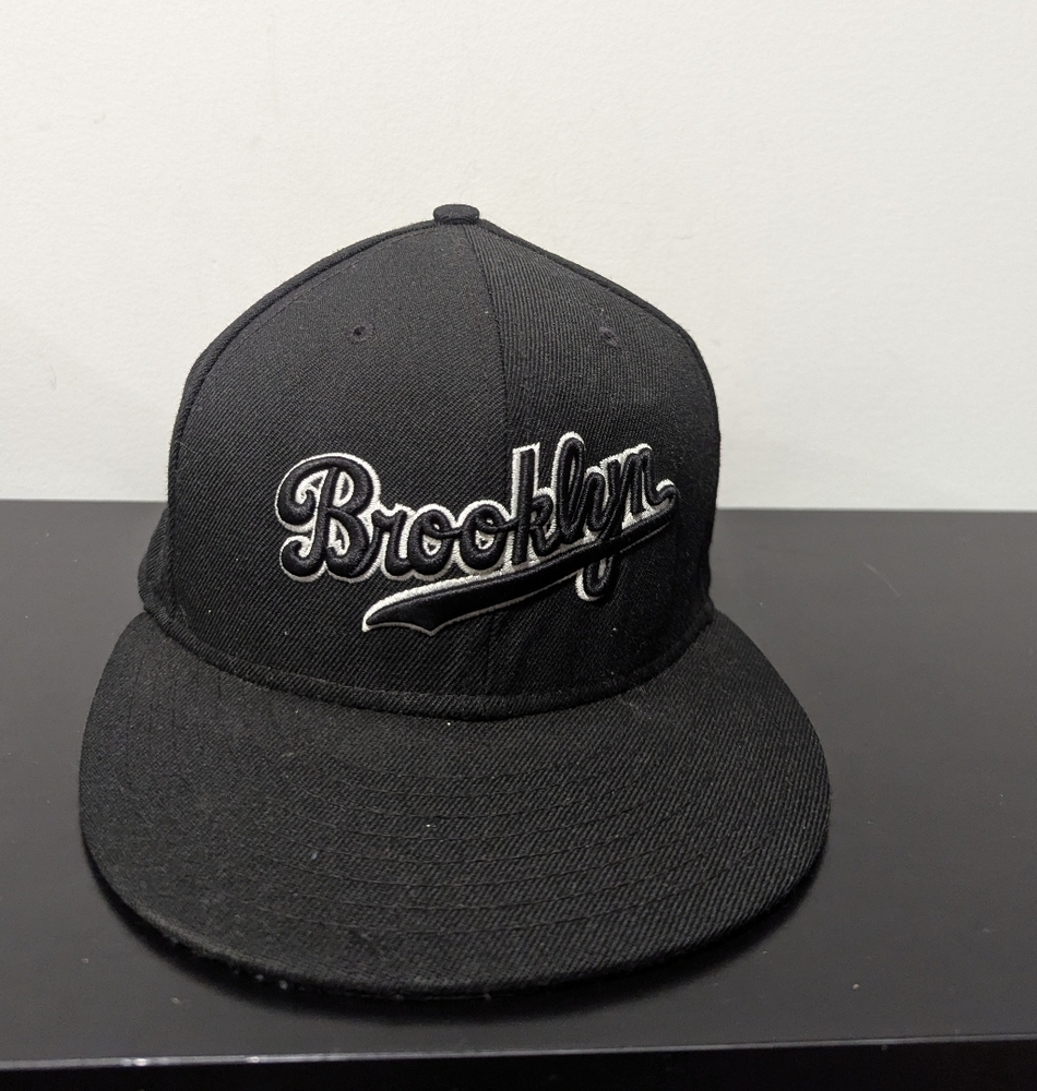 Brooklyn Coney Island New Era Cooperstown Black Wool Fitted BasebalI Cap